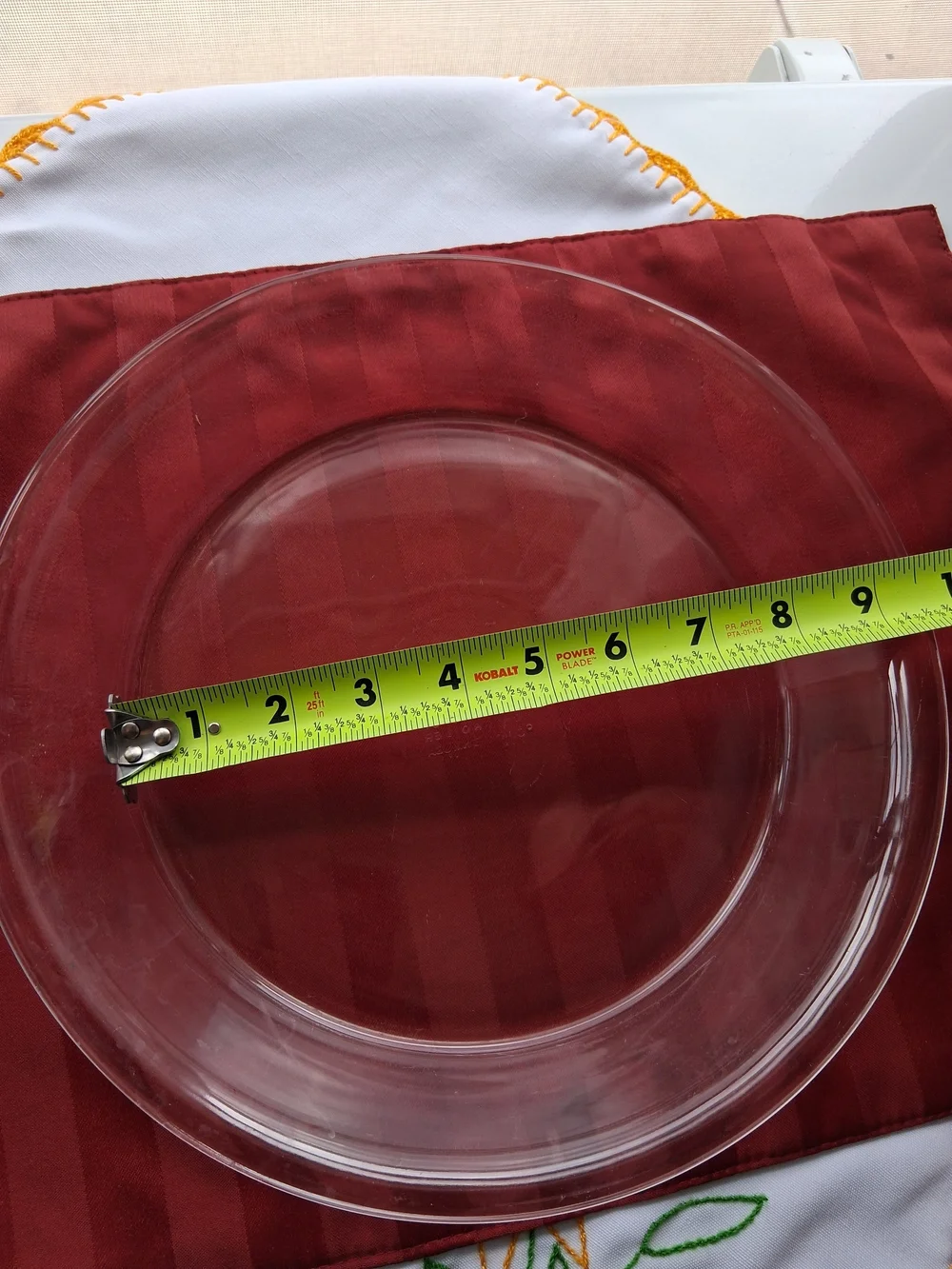 Pyrex Clear Glass Dinner Plate - Transparent